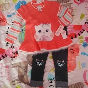 Nwt Little Lass baby girls outfit sz 24 mos